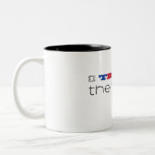 I Tri So I Am クール Triathlon ツートーンマグカップ (左)