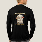 "I Tried Being Nice… It Didn’t Work" (Angry Sheep) トライブレンドＴシャツ (背面)