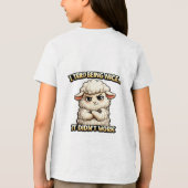 "I Tried Being Nice… It Didn’t Work" (Angry Sheep) トライブレンドＴシャツ (裏面)