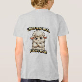 "I Tried Being Nice… It Didn’t Work" (Angry Sheep) トライブレンドＴシャツ (裏面)