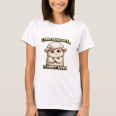 "I Tried Being Nice… It Didn’t Work" (Angry Sheep) Tシャツ (正面)