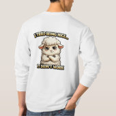 "I Tried Being Nice… It Didn’t Work" (Angry Sheep) Tシャツ (裏面)