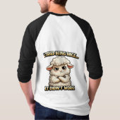 "I Tried Being Nice… It Didn’t Work" (Angry Sheep) Tシャツ (裏面)