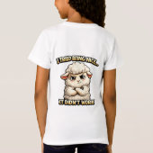 "I Tried Being Nice… It Didn’t Work" (Angry Sheep) Tシャツ (裏面)