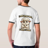 "I Tried Being Nice… It Didn’t Work" (Angry Sheep) Tシャツ (裏面)