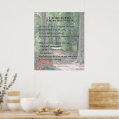 I Trust in You, A祈りの言葉from Psalm 25 - – 改訂 ポスター (キッチン)