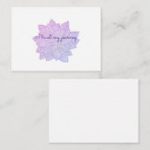 I trust my journey: Floral Affirmation ノートカード (正面/裏面)