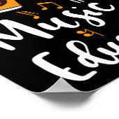 I Turn Coffee Into Music Education Music Teacher G ポスター (角)