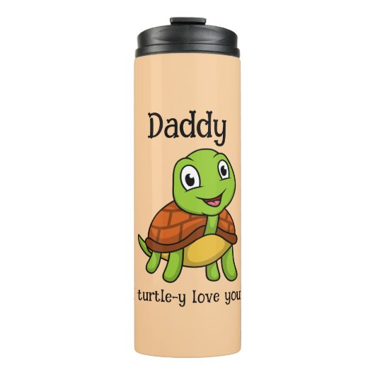 I Turtley Love You Daddy! Cute Father's Day Turtle タンブラー (正面)