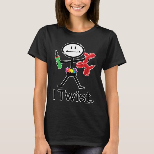 I Twist Balloon Artist BusyBodies Stick Figure Tシャツ (正面)