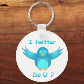 I TWITTER, DO U?by SHARON SHARPE キーホルダー (正面)