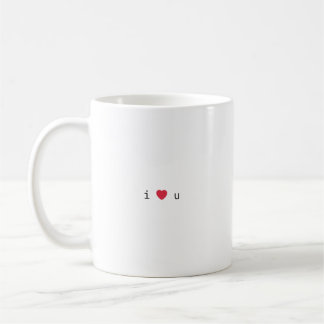 i ❤️ u mug  コーヒーマグカップ