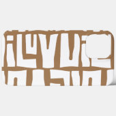 I U TribalパタLOVEーンのケースメイトiPhoneケース Case-Mate iPhoneケース (裏面 (横))