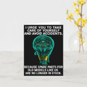 I Urge You To Take Care Of Yourself And Avoid Acci カード (黄色い花)