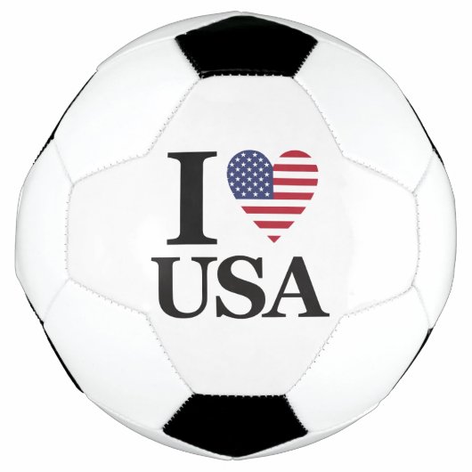  "I ❤️ USA"  サッカーボール (正面)