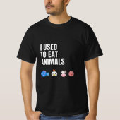 I used to eat animals Mens T-Shirt Tシャツ (正面)