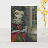 "I Vampiri: La Libreria" Greeting Card カード (黄色い花)