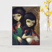 "I Vampiri: La Sorelle" Greeting Card カード (黄色い花)