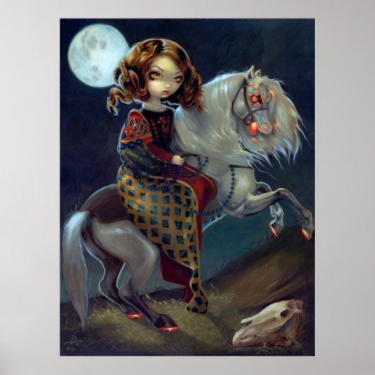 I Vampiri: Notte a Cavalla ART PRINT Vampire Horse ポスター (正面)