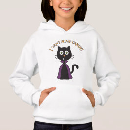 "I Vant Some Candy" Halloween Cat Girls Hoodie