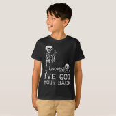 I’ve Got Your Back Skeleton Halloween Costume Funn Tシャツ (正面フル)