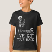I’ve Got Your Back Skeleton Halloween Costume Funn Tシャツ (正面)