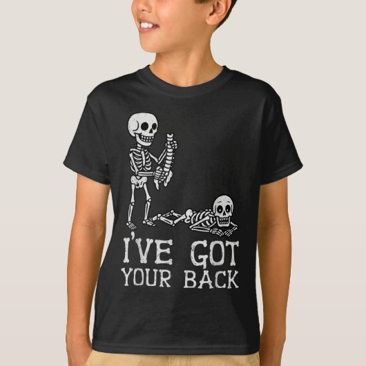I’ve Got Your Back Skeleton Halloween Costume Funn Tシャツ (正面)