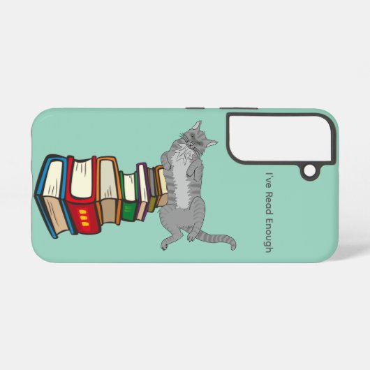 I’ve Read Enough Cat Samsung Galaxy Case Samsung Galaxyケース (裏面横)