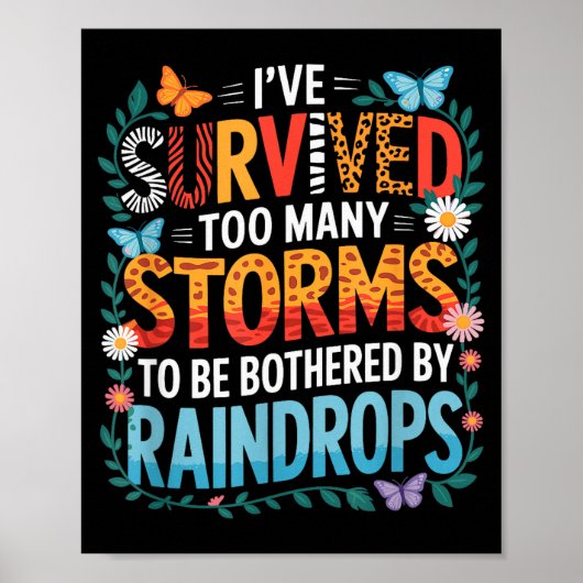 I’ve Survived Many Storms, Positive Inspiring Moti ポスター (正面)