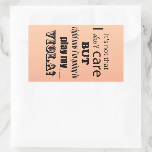 I Viola 気に Rectangularステッカー 長方形シール (バッグ)