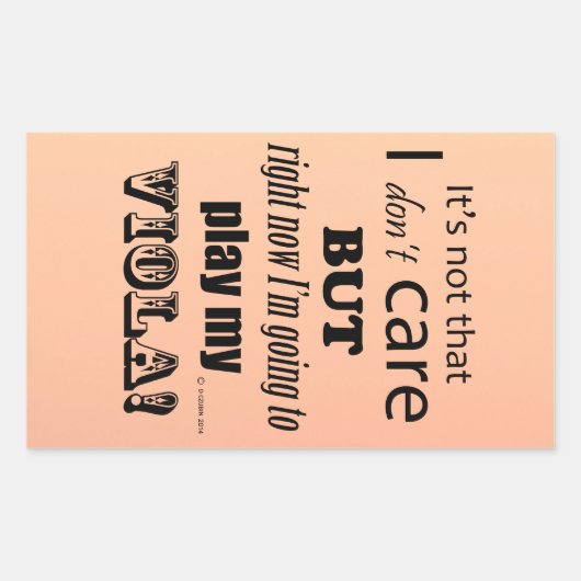 I Viola 気に Rectangularステッカー 長方形シール (正面)