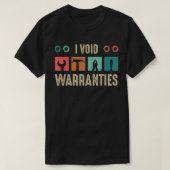 I void Warranties Car整備士 Tシャツ (デザイン正面)