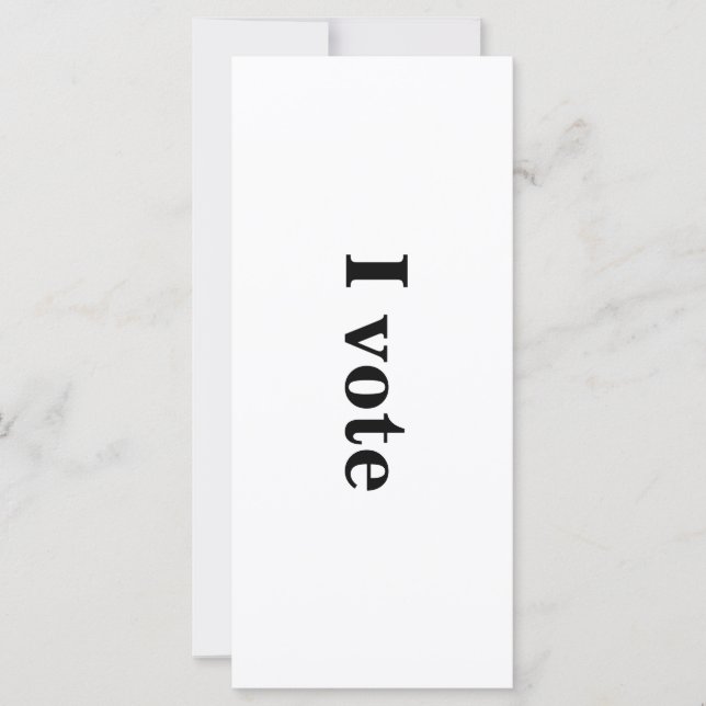 "I vote"意思表示カード (正面)