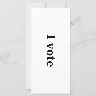 "I vote"意思表示カード