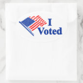 I Voted アメリカ国旗 ステッカー (バッグ)