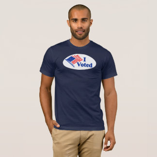 I Voted アメリカ国旗 ダーク Tシャツ