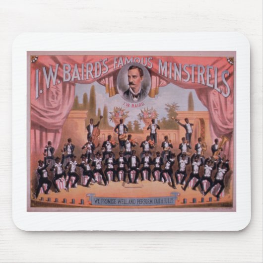 「I.W. Bairn Famous吟遊詩人のための広告 マウスパッド (正面)