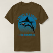 I Wait All Year For This Week Funny Sharks (81) Tシャツ (デザイン正面)
