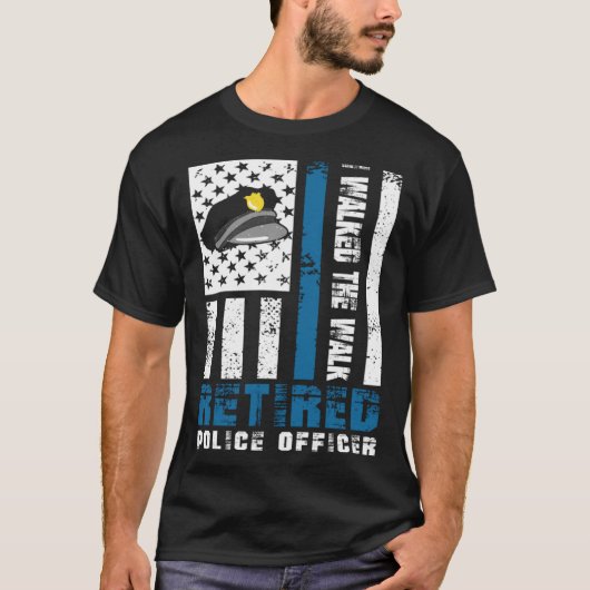 I walked the walk Retired Police Officer Tシャツ (正面)
