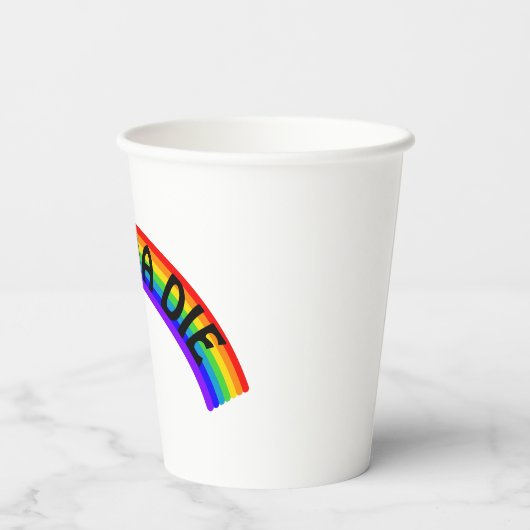 I Wanna Die - Rainbow 紙コップ (裏面)