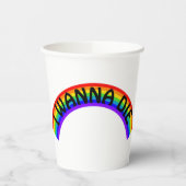 I Wanna Die - Rainbow 紙コップ (左)