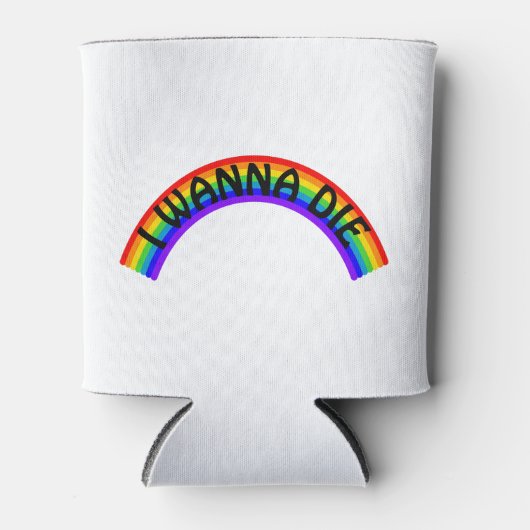 I Wanna Die - Rainbow 缶クーラー (正面)