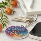 I Want 信じ - Circle Keychain キーホルダー (正面右)