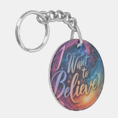 I Want 信じ - Circle Keychain キーホルダー (正面左)