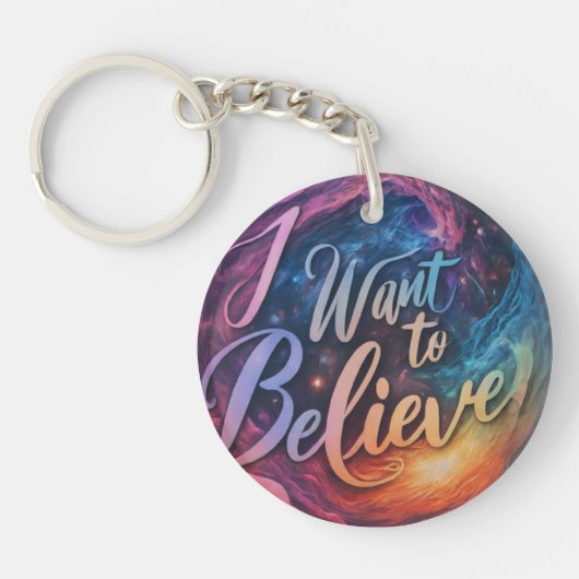 I Want 信じ - Circle Keychain キーホルダー (正面)