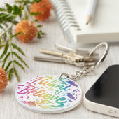 I Want 信じ - Circle Keychain キーホルダー (正面右)
