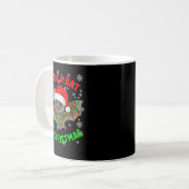 I Want A Bat For Christmas Bat Lovers Christmas Tr コーヒーマグカップ (正面左)