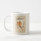 I Want a Boyfriend – Manifesting Shiba Inu Mug コーヒーマグカップ (左)