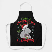 I Want A Hippopotamus For Christmas Xmas Hippo エプロン (正面)