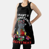I Want A Hippopotamus For Christmas Xmas Hippos エプロン (インサイチュ)